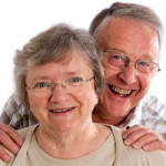 Happy elderly couple